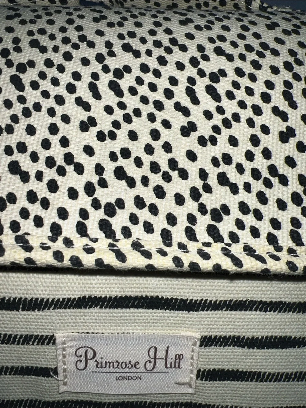 Primrose Hill London Canvas Travel Cosmetic Bag Leopard Stripe Hanging Toiletry